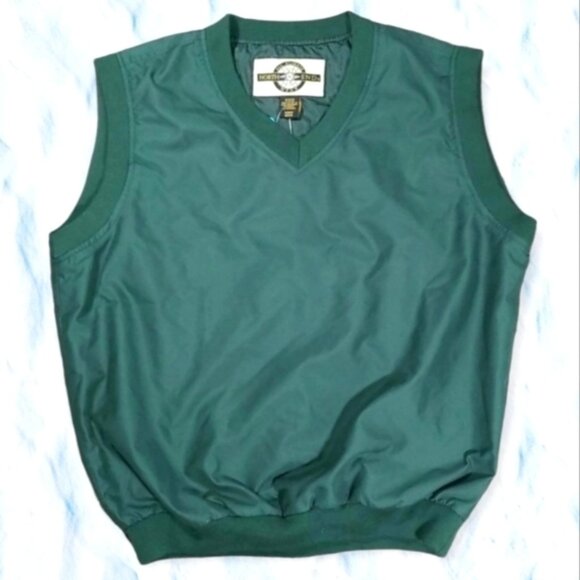 North End Micro Plus Men's Golf Vest Size M & XL Alpine Green All Climate Wear - Picture 1 of 9